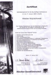 Seilklettertechnik für die Baumpflege - Zertifikat